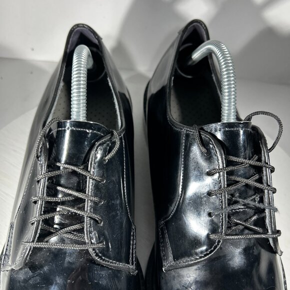 Capps High Gloss Shoes Mens Size 10 D Shiny Military Dress Uniform - USED TWICE - Picture 3 of 14